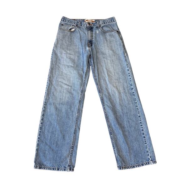 Levis Authentic Loose Distressed Blue Jeans US Men's 32x30 - Picture 1 of 7